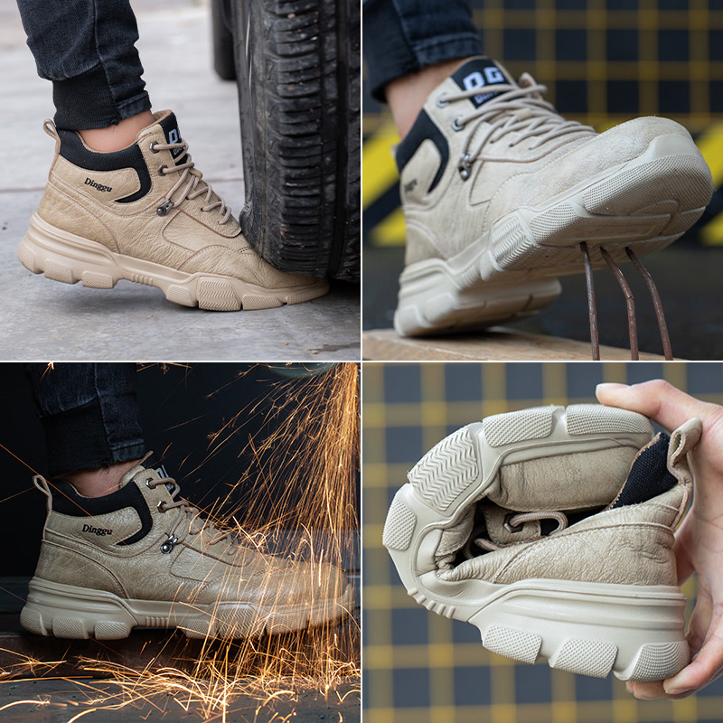 DINGGU Safety Shoes/ Steel Toe and Steel Mid Sole Safety Shoes/ Light weight